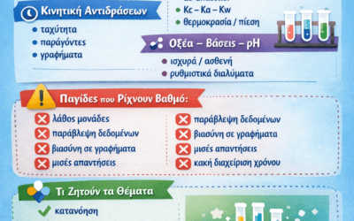 Χημεία Πανελληνίων 2026: Τα SOS που πέφτουν κάθε χρόνο – πού δυσκολεύονται οι μαθητές & πώς θα γράψεις 18+