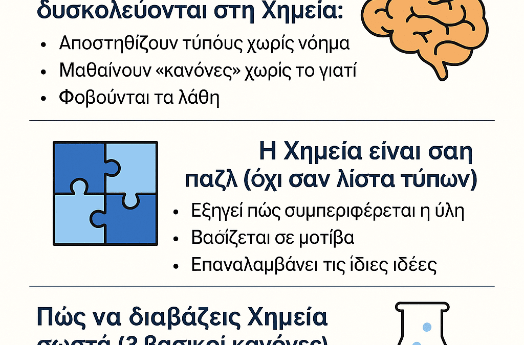 Γιατί η Χημεία ΔΕΝ είναι παπαγαλία – και πώς να την καταλάβεις πραγματικά